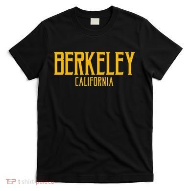 Berkeley California CA Vintage Text Amber Print T-Shirt