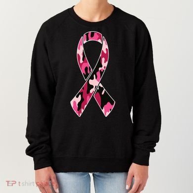Beast Cancer Camo Ribbon Women's Sweatshirt