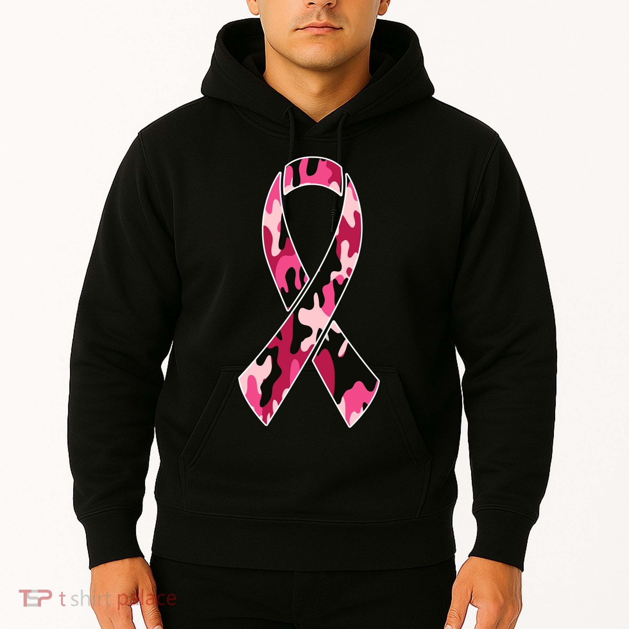 Beast Cancer Camo Ribbon Hoodie