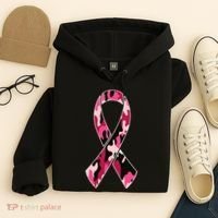 Beast Cancer Camo Ribbon Hoodie thumb 4