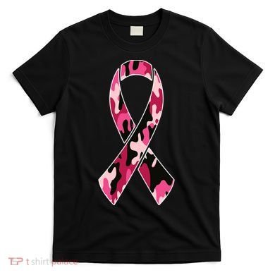 Beast Cancer Camo Ribbon T-Shirt