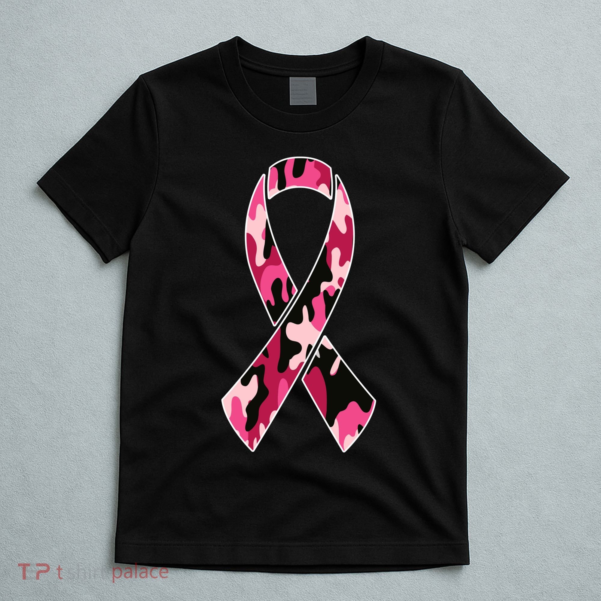 Beast Cancer Camo Ribbon T-Shirt