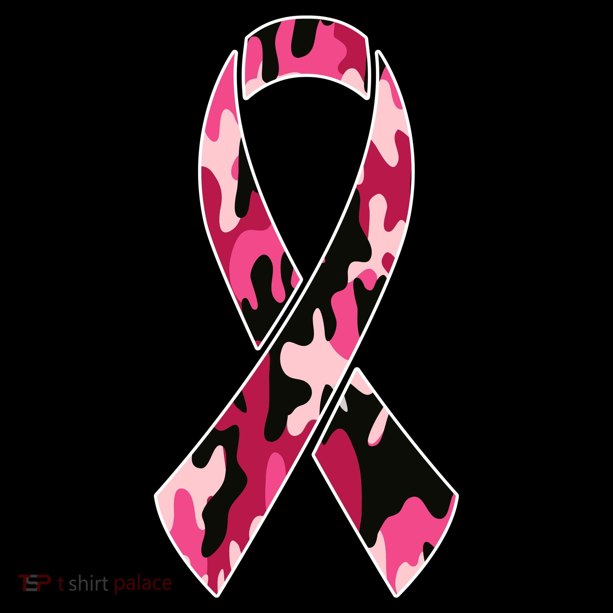 Beast Cancer Camo Ribbon T-Shirt