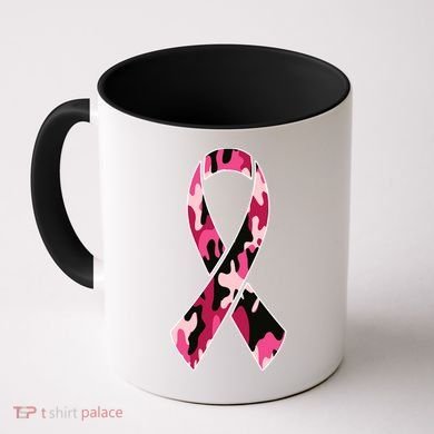 Beast Cancer Camo Ribbon Coffee Mug