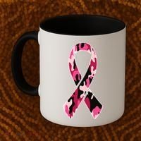 Beast Cancer Camo Ribbon Coffee Mug thumb 2