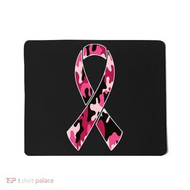 Beast Cancer Camo Ribbon Mousepad