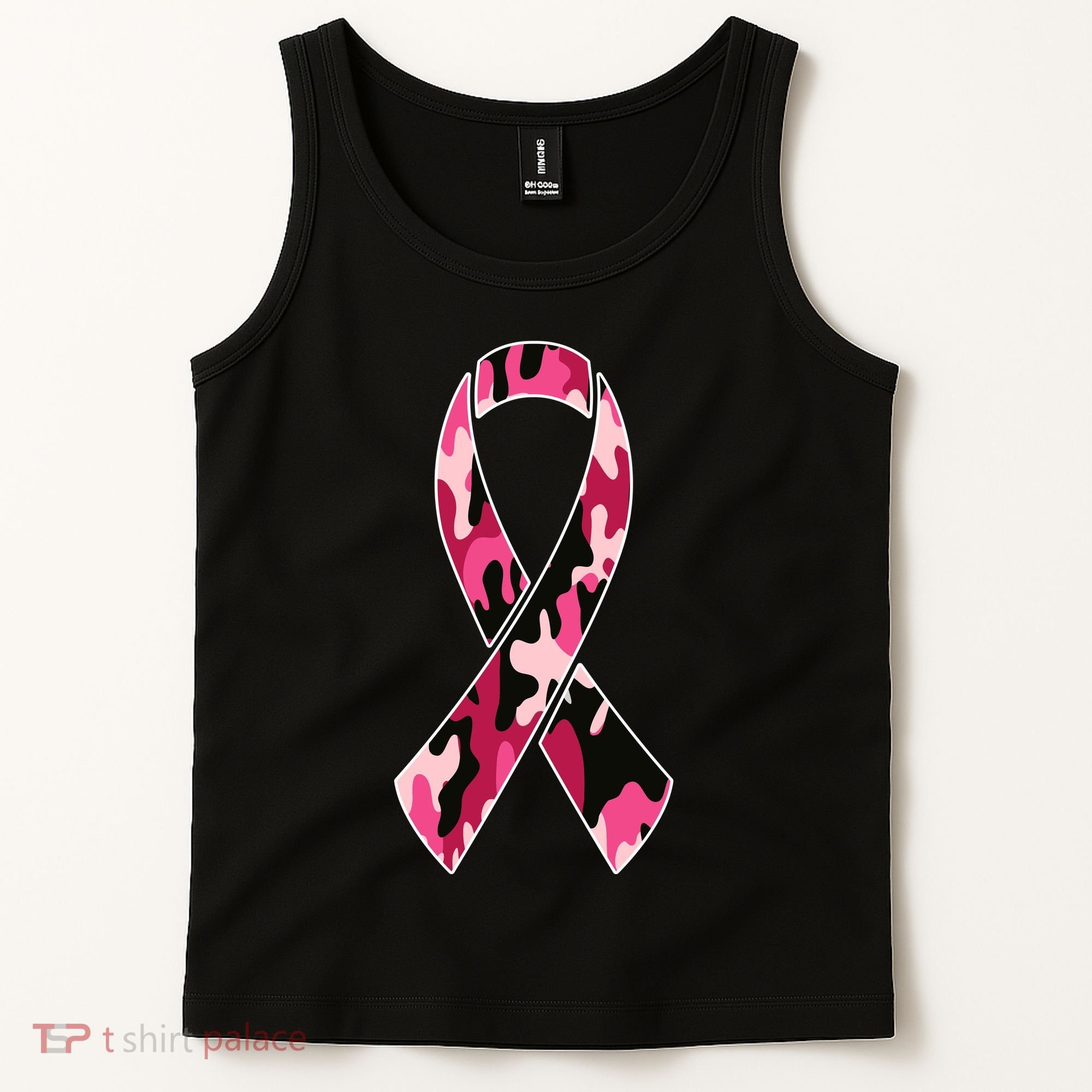 Beast Cancer Camo Ribbon Tank Top