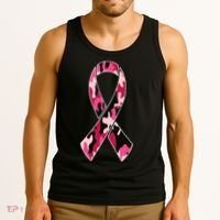 Beast Cancer Camo Ribbon Tank Top thumb 3