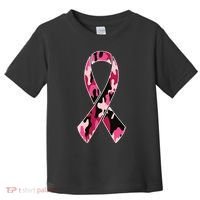 Beast Cancer Camo Ribbon Toddler T-Shirt thumb 0