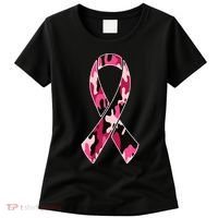 Beast Cancer Camo Ribbon Women's T-Shirt thumb 0