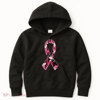 Beast Cancer Camo Ribbon Kids Hoodie thumb 0