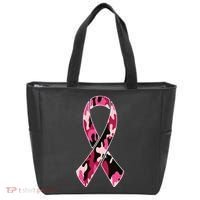 Beast Cancer Camo Ribbon Tote Bag thumb 0