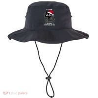 Black Cat christmas It's Fine I'm Fine Everything Is Fine Bucket Hat thumb 0