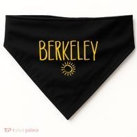 Berkeley California CA Sun Drawing Amber   USA-Made Doggie Bandana thumb 0