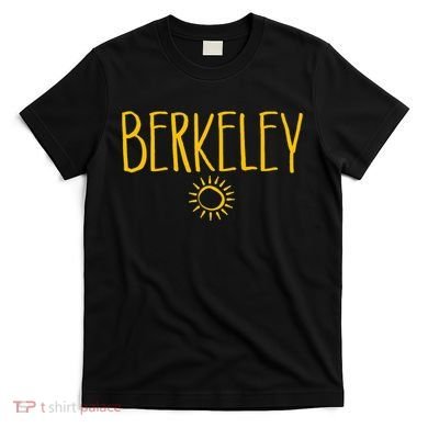 Berkeley California CA Sun Drawing Amber   T-Shirt