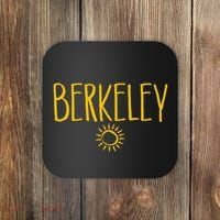 Berkeley California CA Sun Drawing Amber   Coaster thumb 0