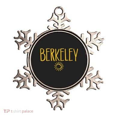 Berkeley California CA Sun Drawing Amber   Ornament
