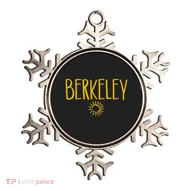 Berkeley California CA Sun Drawing Amber   Ornament