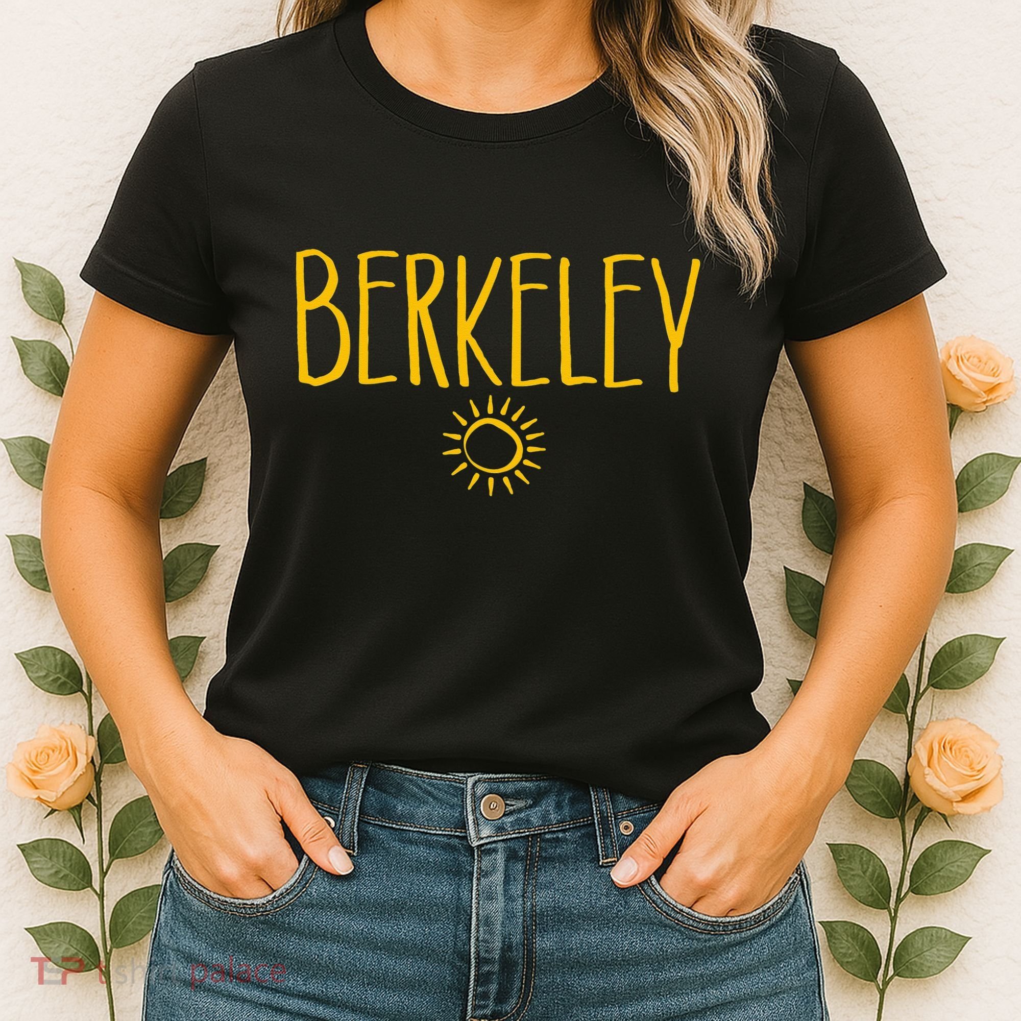 Berkeley California CA Sun Drawing Amber   Women's T-Shirt