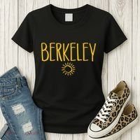 Berkeley California CA Sun Drawing Amber   Women's T-Shirt thumb 3