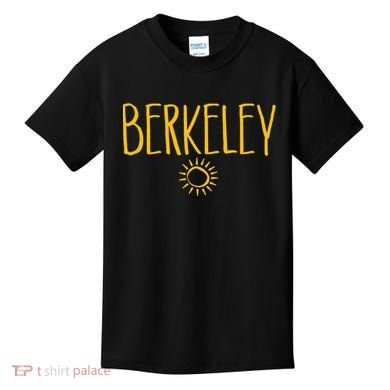 Berkeley California CA Sun Drawing Amber   Kids T-Shirt