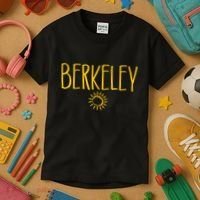 Berkeley California CA Sun Drawing Amber   Kids T-Shirt thumb 3