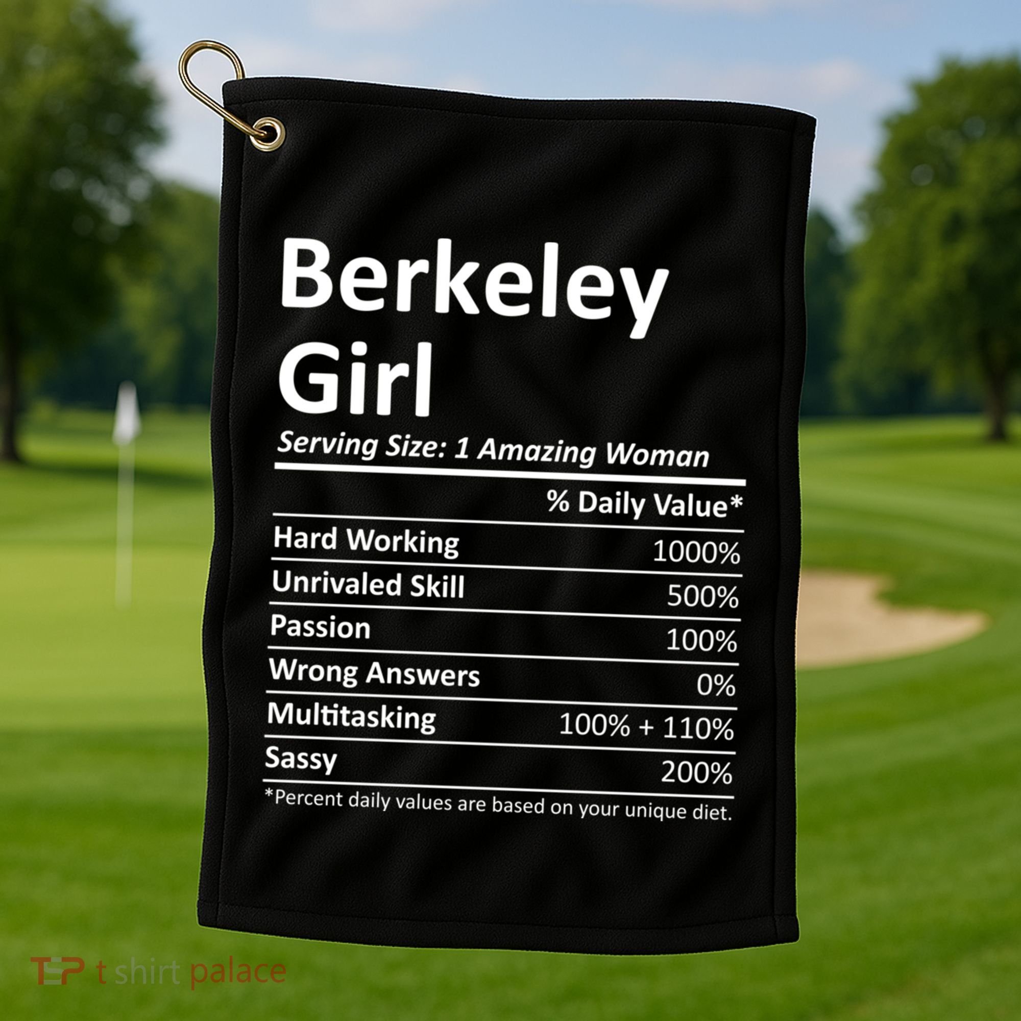 Berkeley Ca California Funny City Home Roots Usa Gift Golf Towel