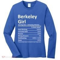 Berkeley Ca California Funny City Home Roots Usa Gift Women's Long Sleeve Shirt thumb 0