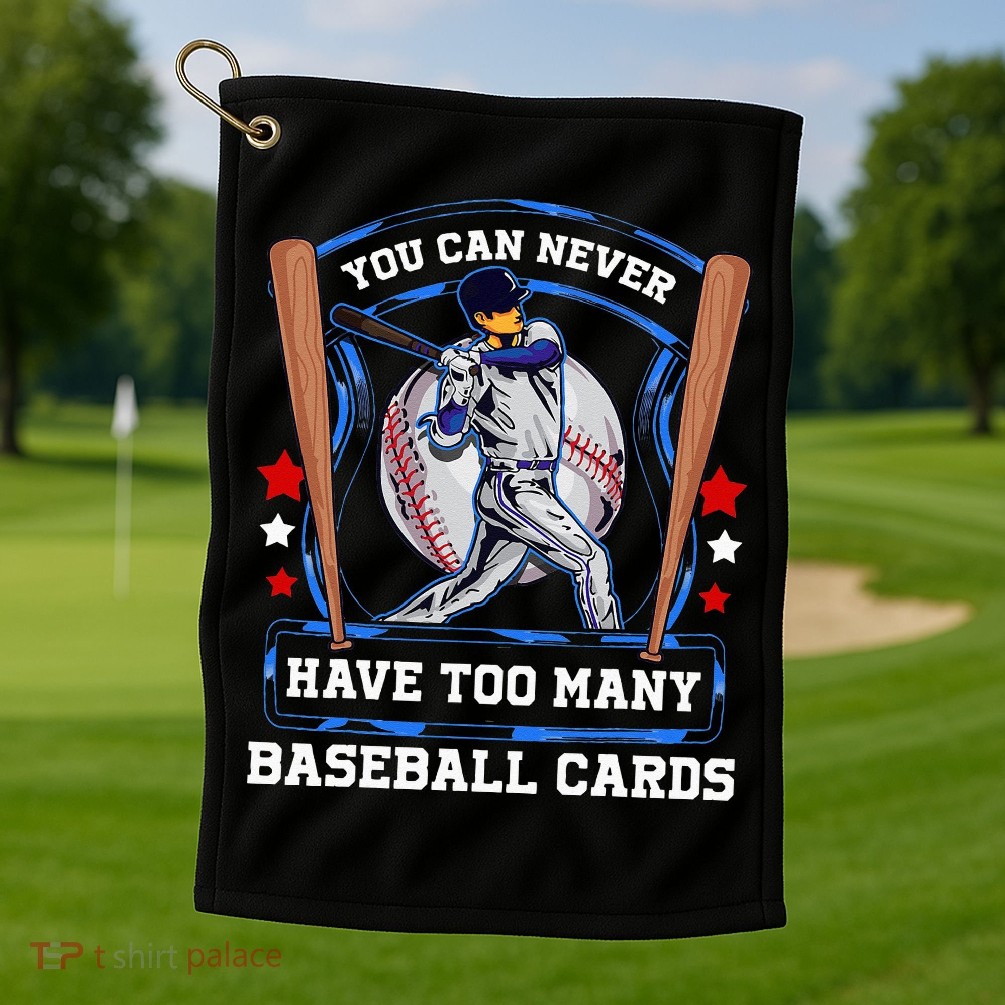 Baseball Cards Collector Golf Towel