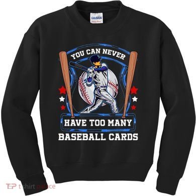 Baseball Cards Collector Kids Sweatshirt