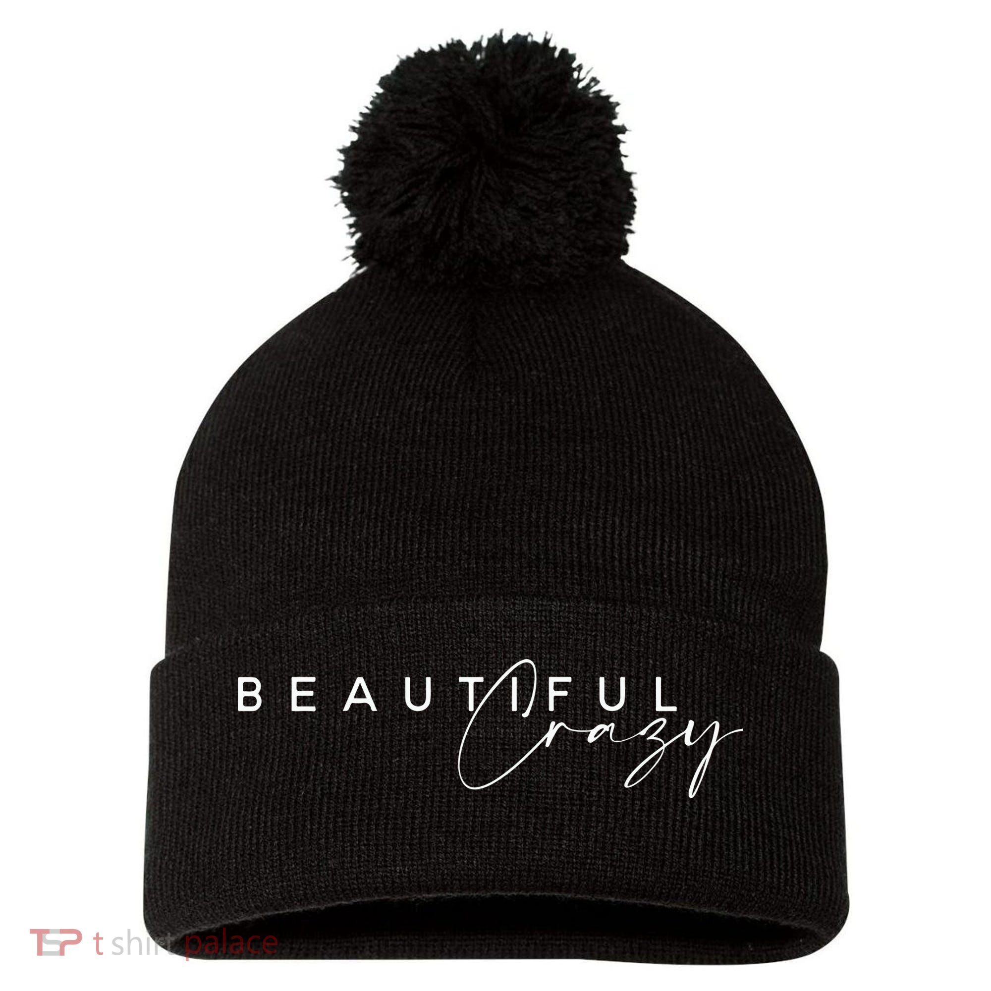 Beautiful Crazy Country Music Pom Pom 12in Knit Beanie