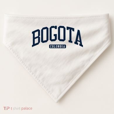 Bogota Colombia College University Style USA-Made Doggie Bandana