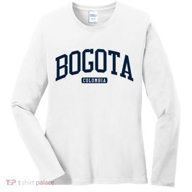 Bogota Colombia College University Style Women's Long Sleeve Shirt