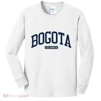 Bogota Colombia College University Style Kids Long Sleeve Shirt thumb 0