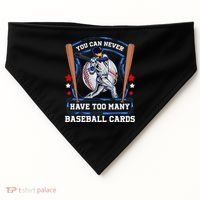 Baseball Cards Collector USA-Made Doggie Bandana thumb 0