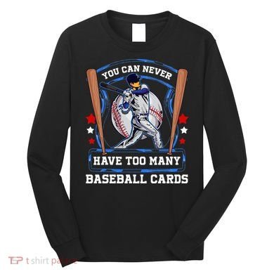 Baseball Cards Collector Long Sleeve Shirt