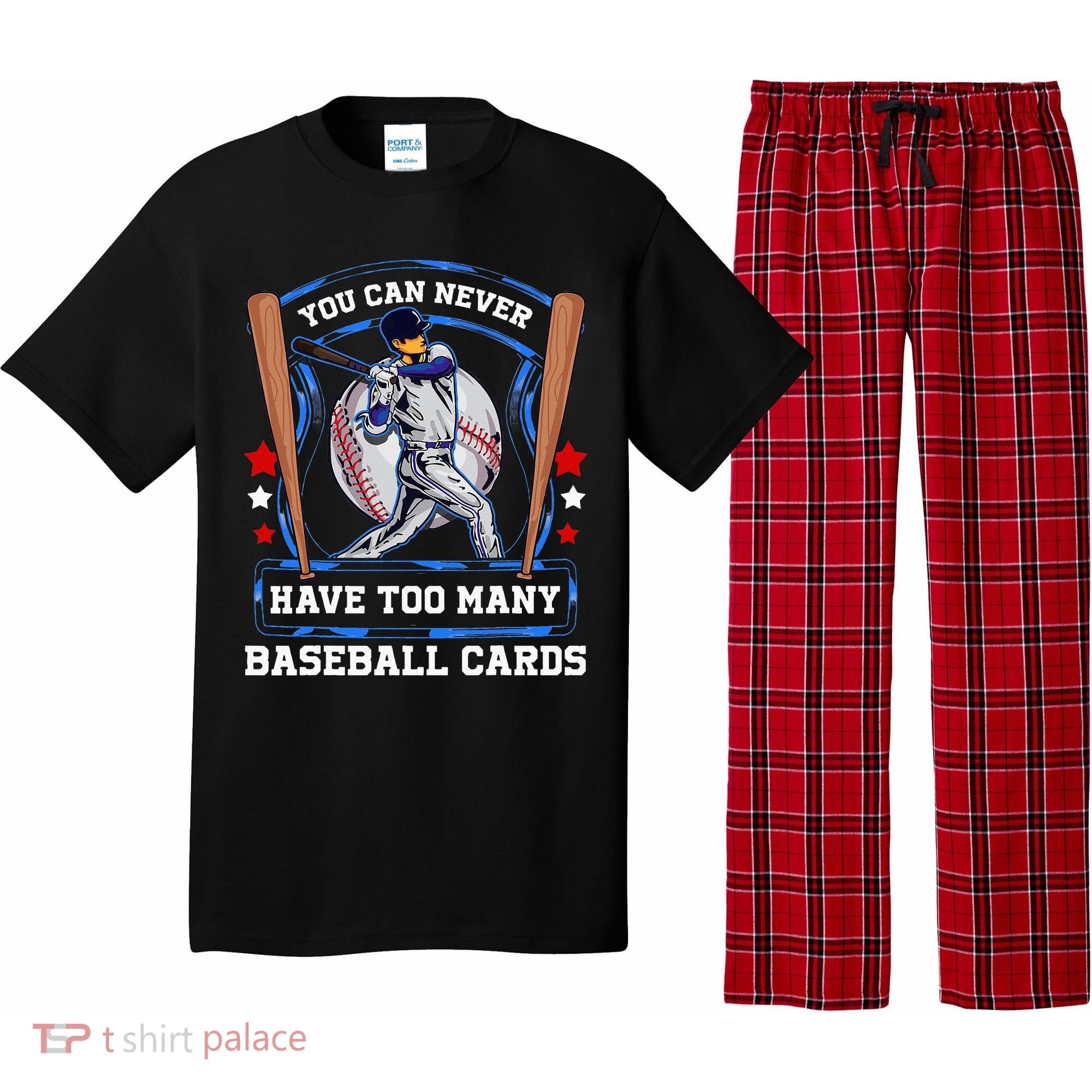Baseball Cards Collector Pajama Set