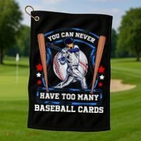 Baseball Cards Collector Golf Towel thumb 1