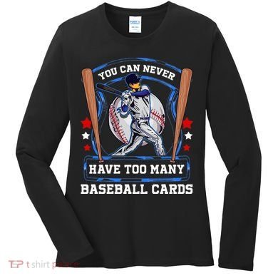 Baseball Cards Collector Women's Long Sleeve Shirt