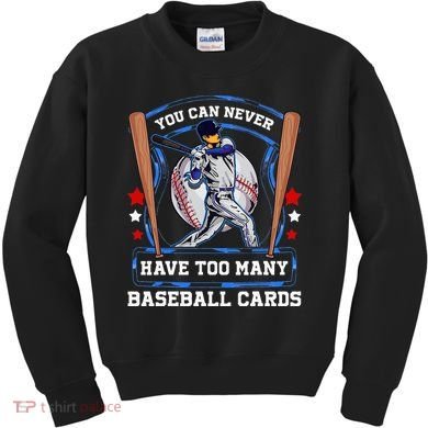 Baseball Cards Collector Kids Sweatshirt