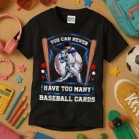 Baseball Cards Collector Kids T-Shirt thumb 3