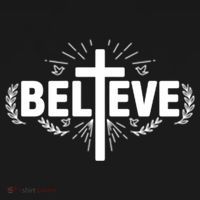 Believe Cross Christian Jesus Christ Christians Women's Hoodie thumb 2