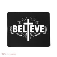 Believe Cross Christian Jesus Christ Christians Mousepad thumb 0