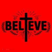 Believe Cross Christian Jesus Christ Christians Santa Hat thumb 1