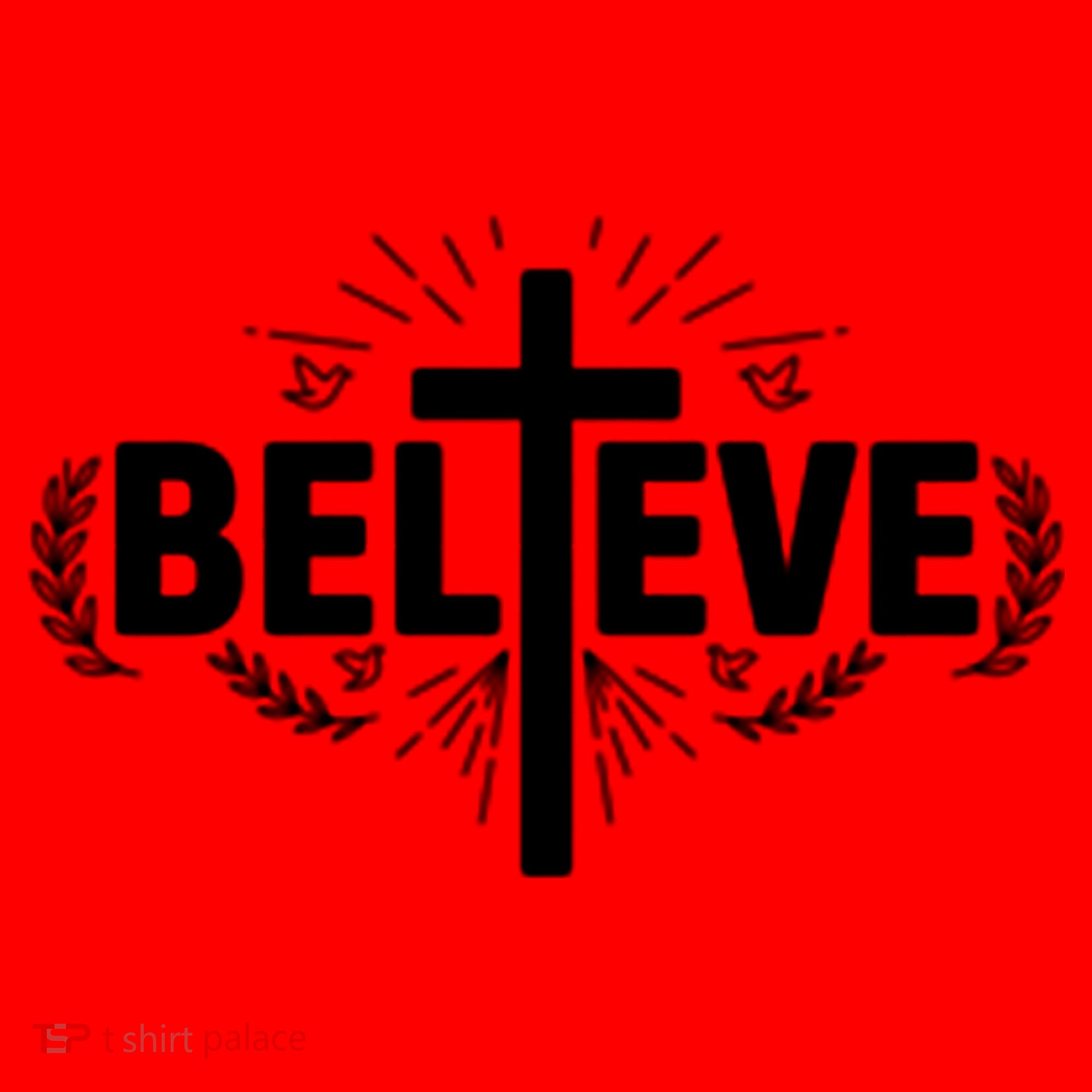 Believe Cross Christian Jesus Christ Christians Santa Hat