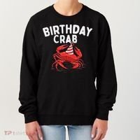Birthday Crab Crustacean Animal Lover Beach Seafood Women's Sweatshirt thumb 0