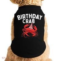 Birthday Crab Crustacean Animal Lover Beach Seafood Doggie Tank thumb 0