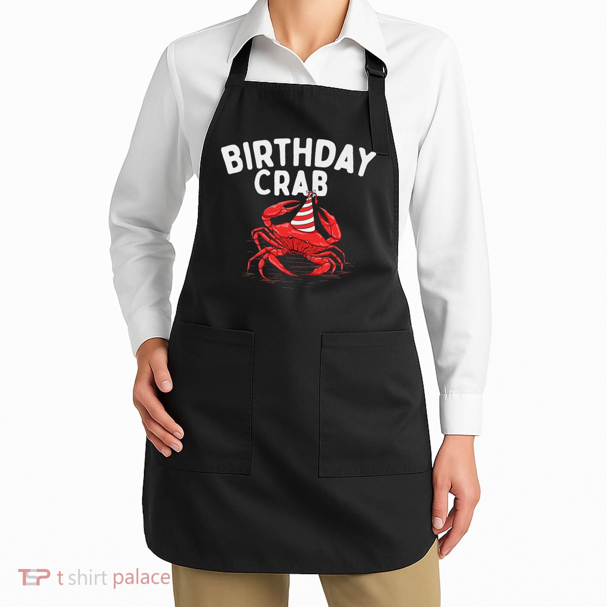 Birthday Crab Crustacean Animal Lover Beach Seafood Apron