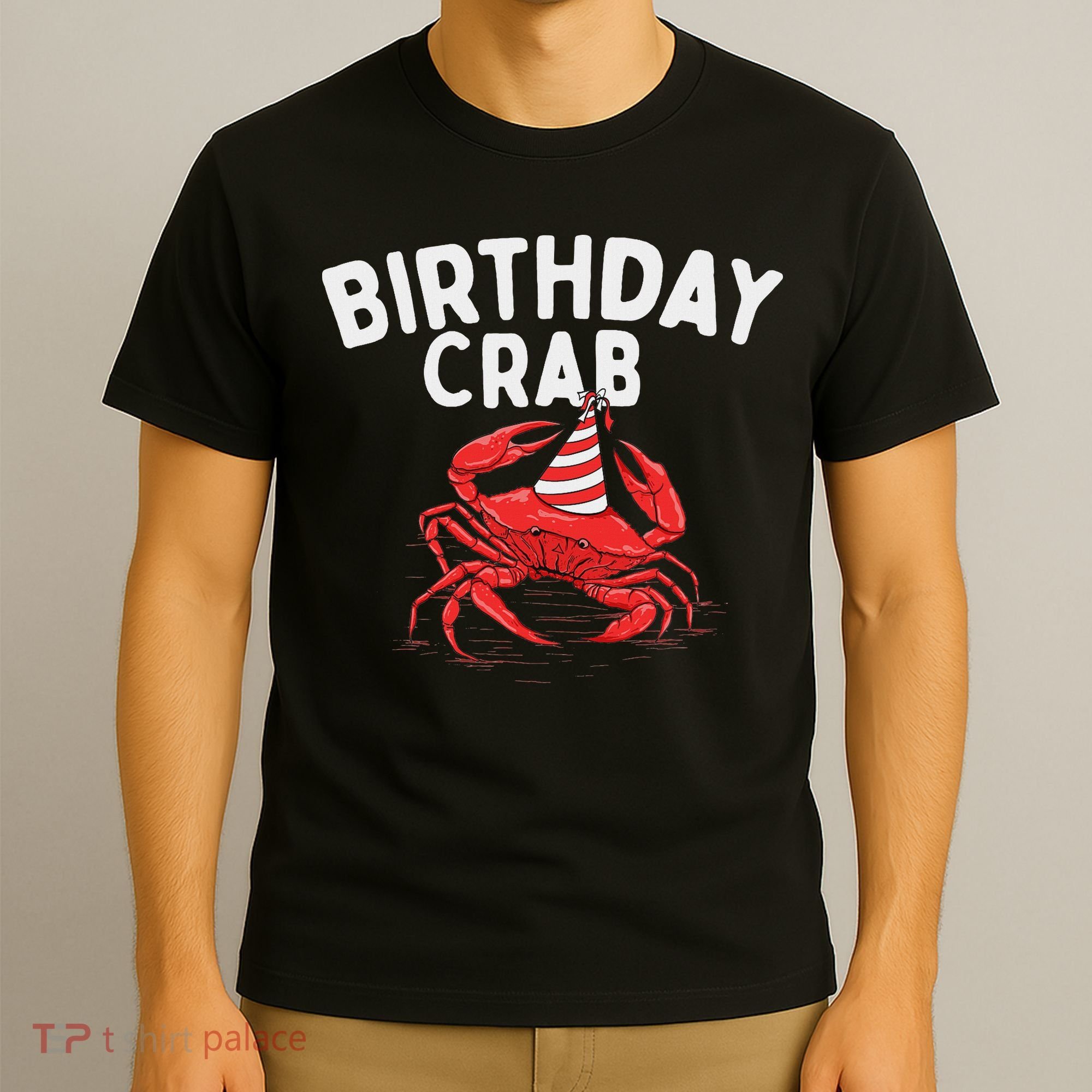 Birthday Crab Crustacean Animal Lover Beach Seafood T-Shirt