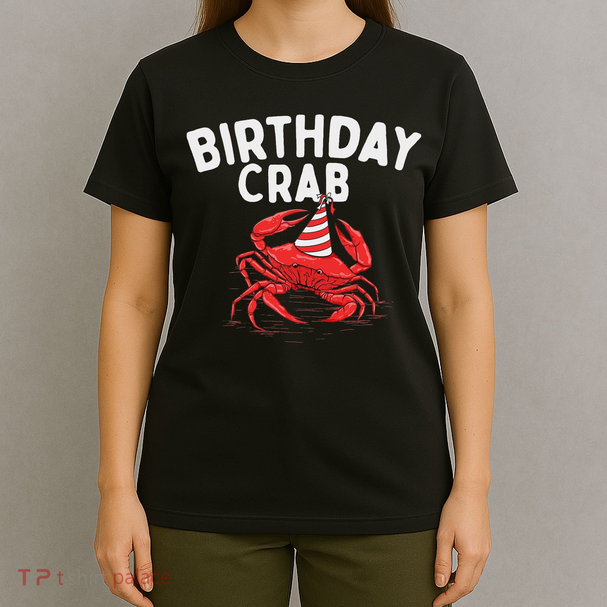 Birthday Crab Crustacean Animal Lover Beach Seafood T-Shirt